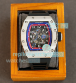 Swiss Quality Copy Richard Mille RM030 Skeleton Dial Blue Red Watch